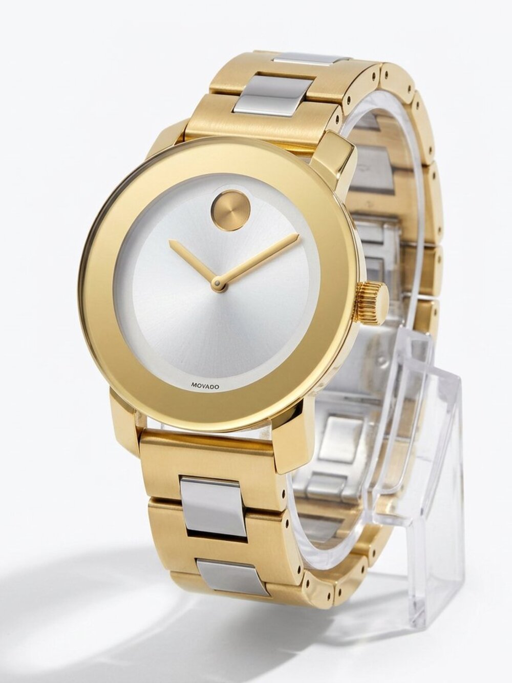 MOVADO BOLD WOMEN TWO TONE WATCH - OPEN BOX - 3600129